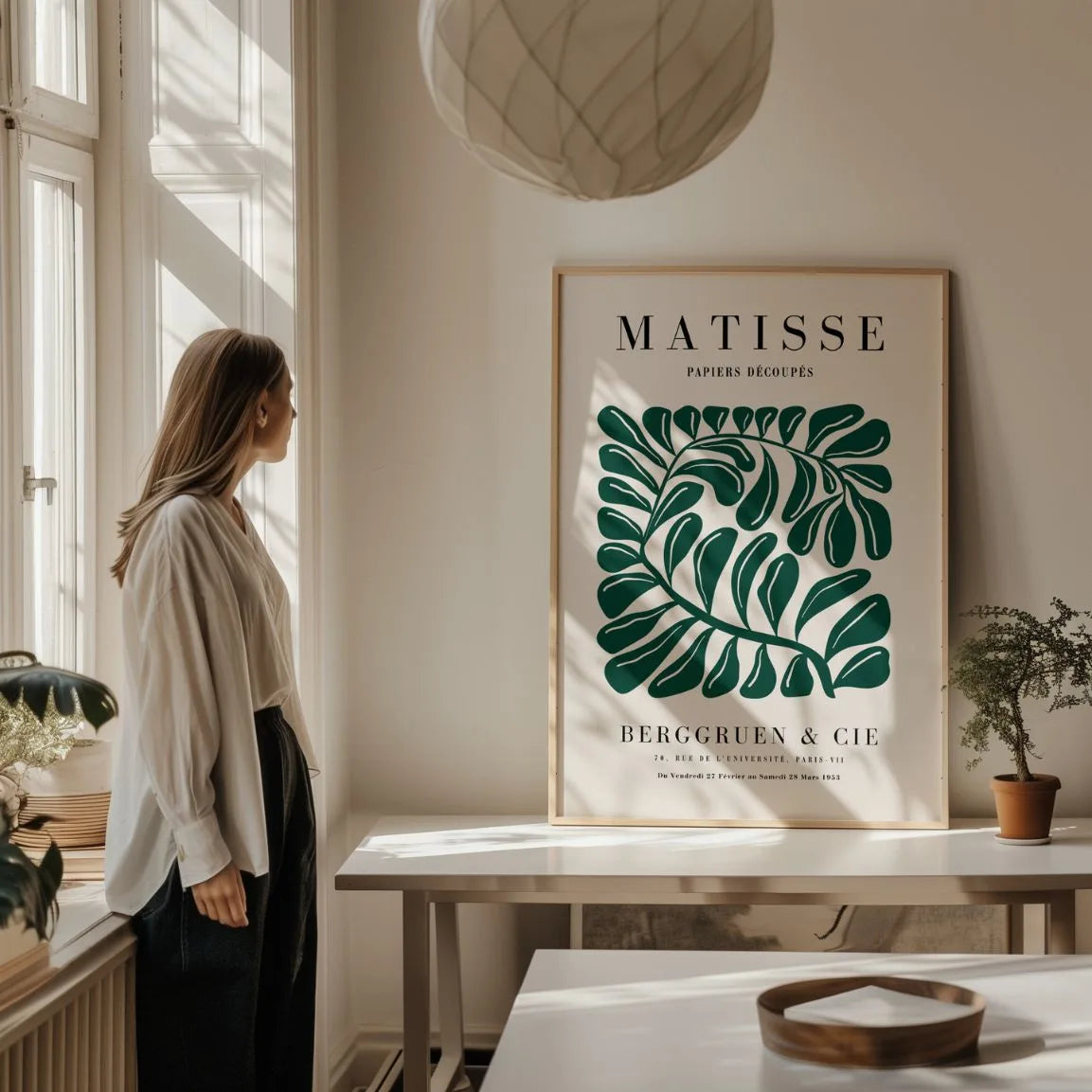 Matisse Feuille Verte Affiche