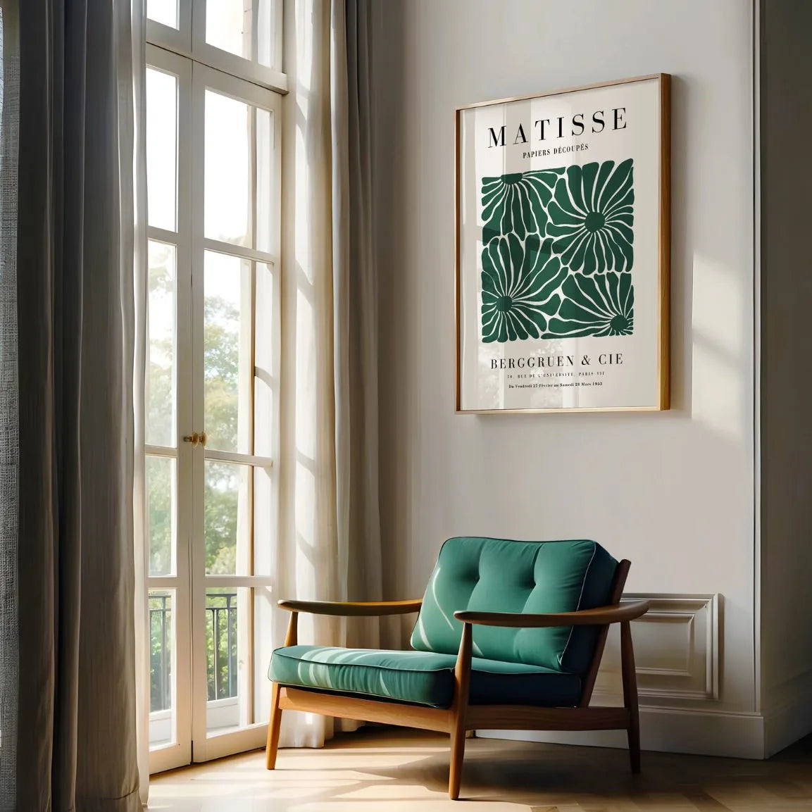 Matisse Grün Blumen Poster