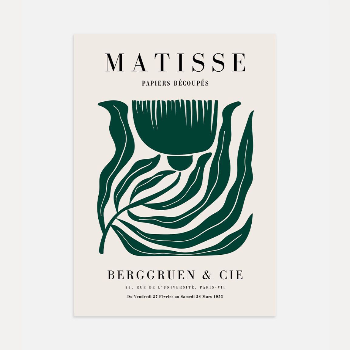 Henri Matisse Green Flower Poster