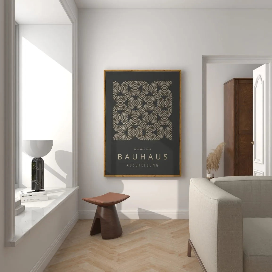 Bauhaus Geometric Lines Poster