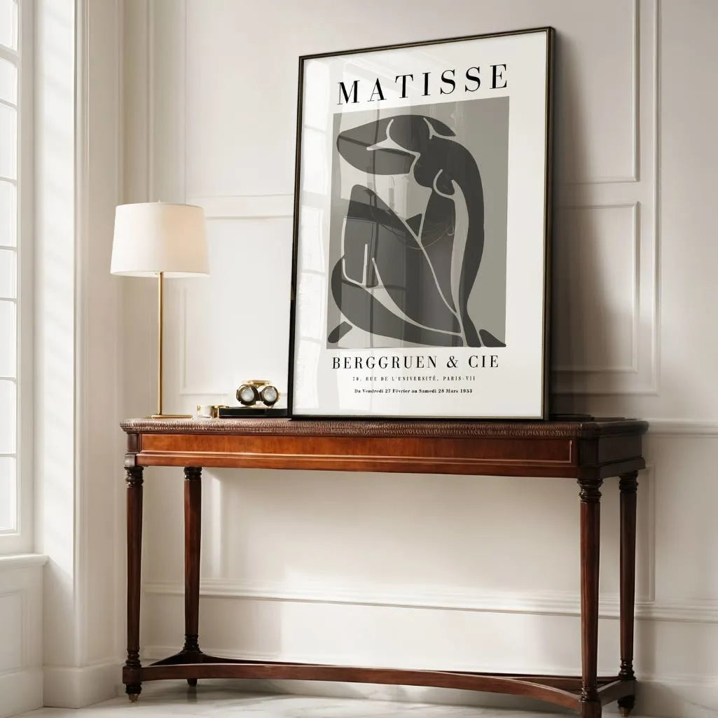 Henri Matisse – Aktfrau Poster in Grau