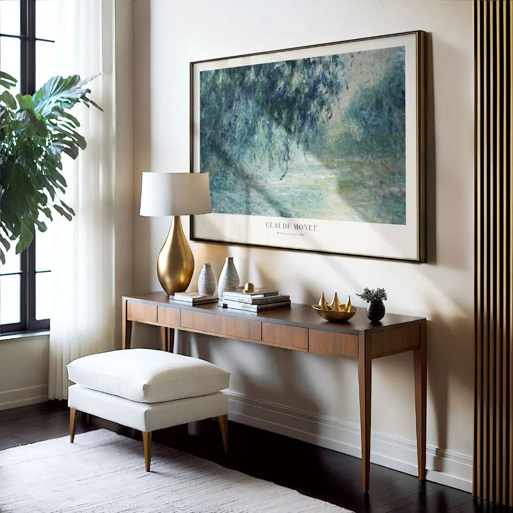 Claude Monet Morning on the Seine Panoramic Poster