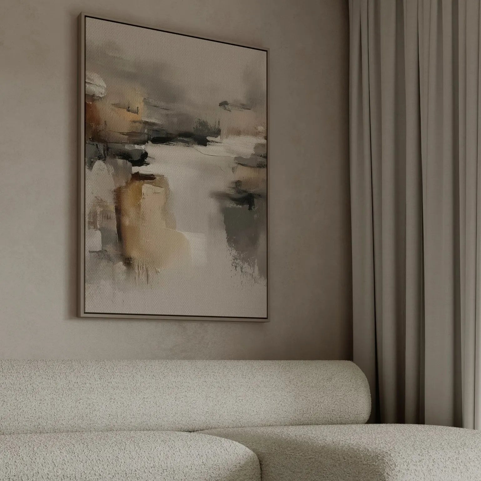 Framed Canvas Print Echo of Silence