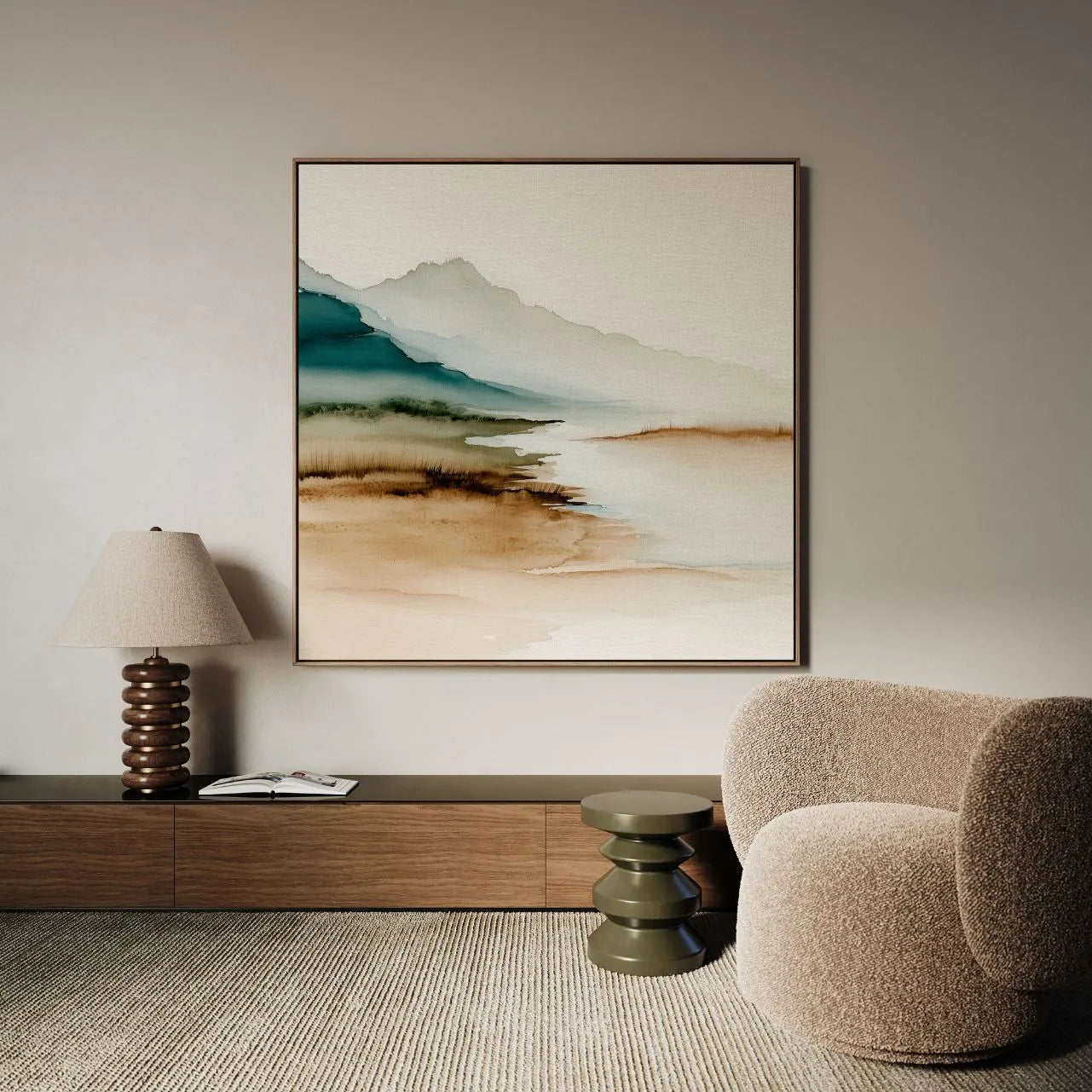 Framed Canvas Print Breath of Nature