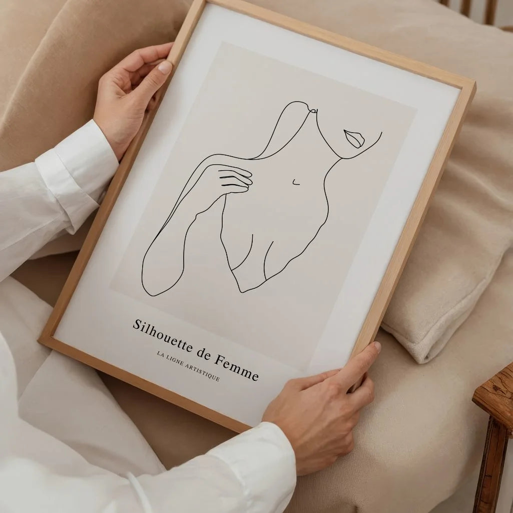 Line Art Subtle Femininity Poster