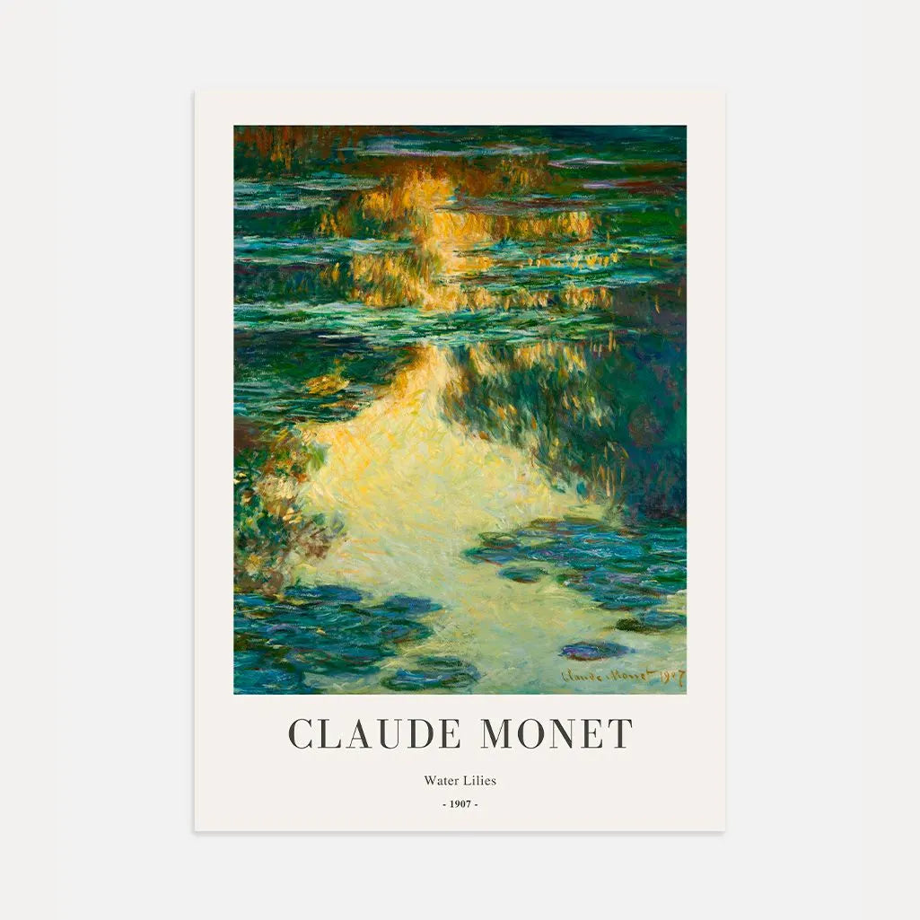 Claude Monet Water Lilies 1907 Poster