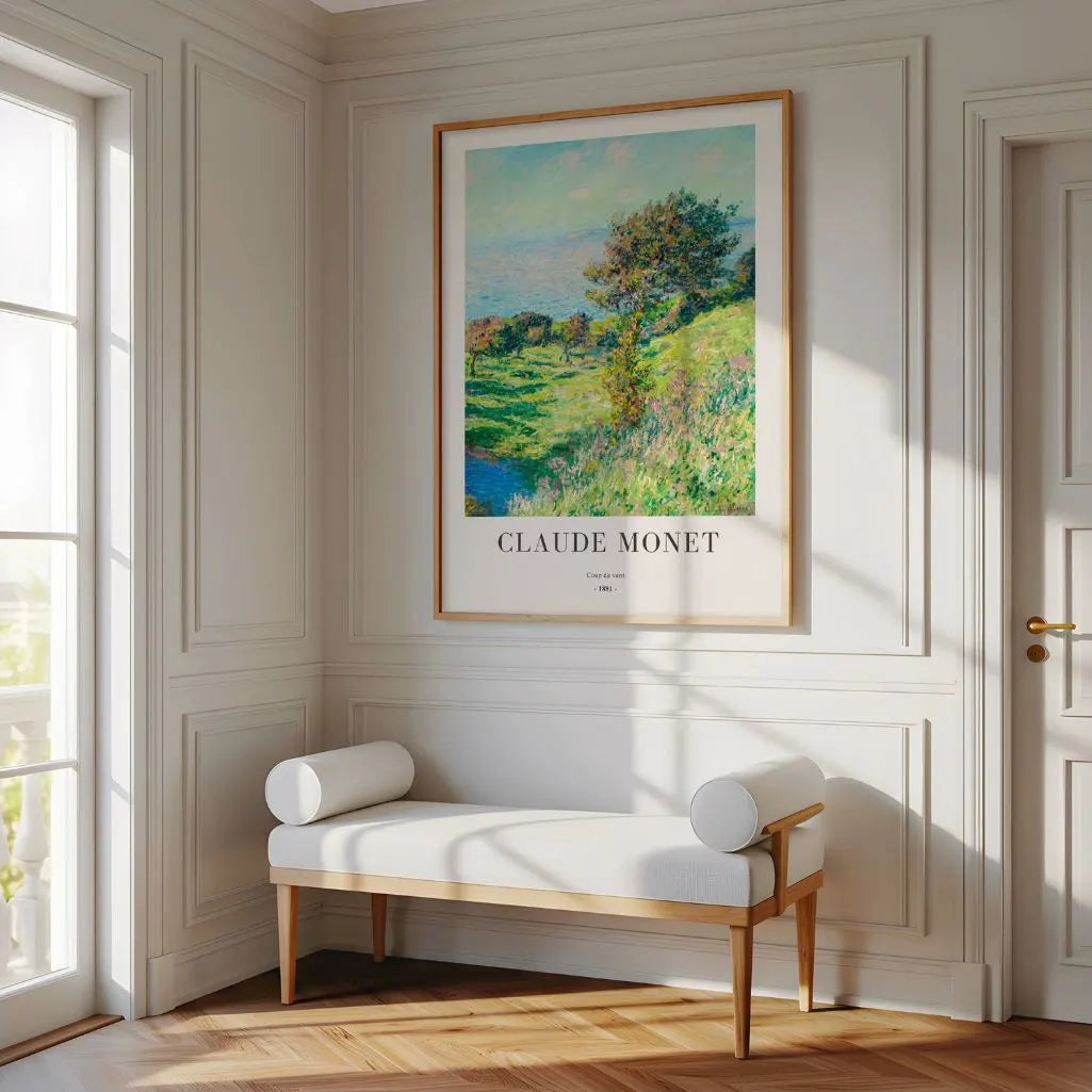 Claude Monet Coup de vent 1881 Poster
