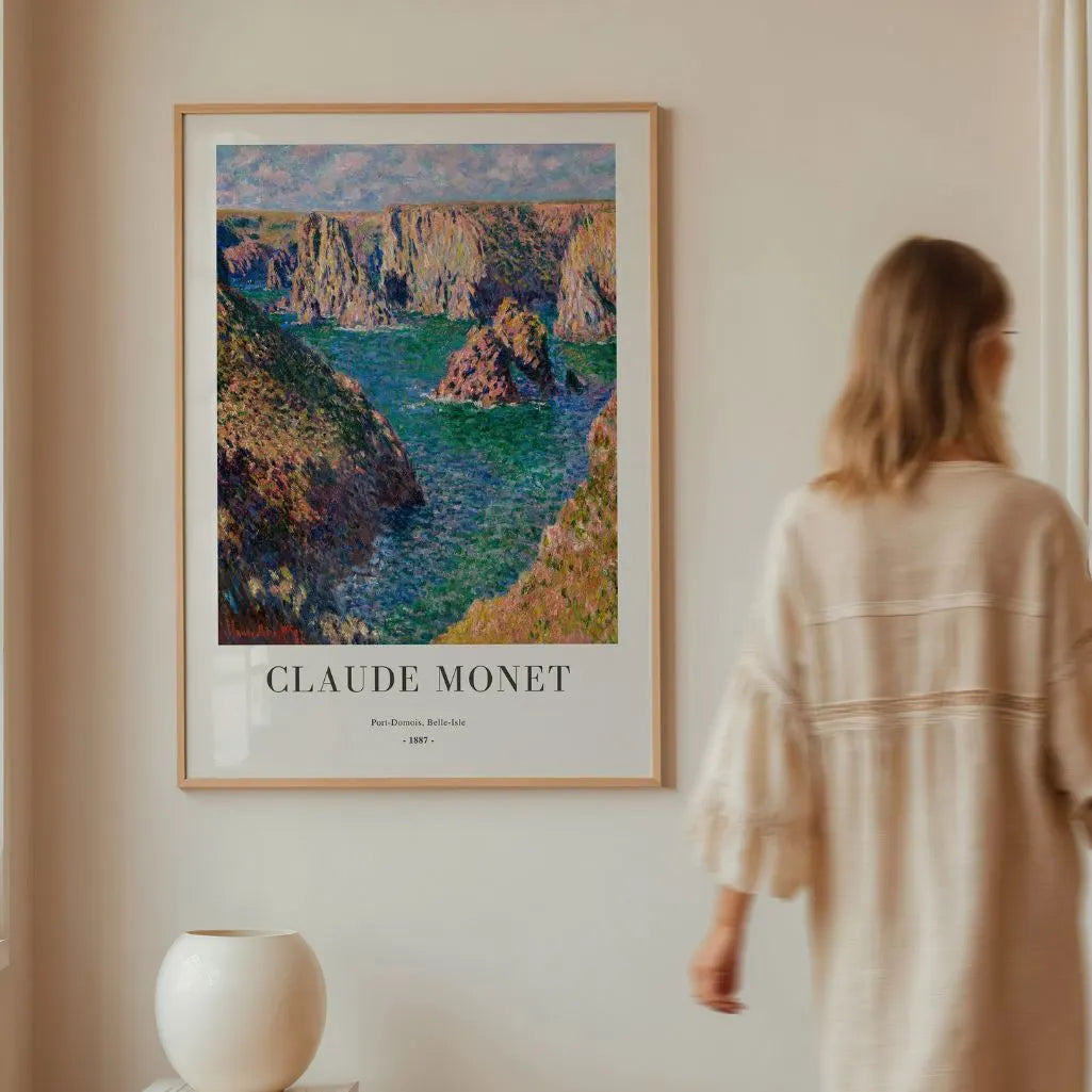 Claude Monet Port-Domois Belle-Île Poster