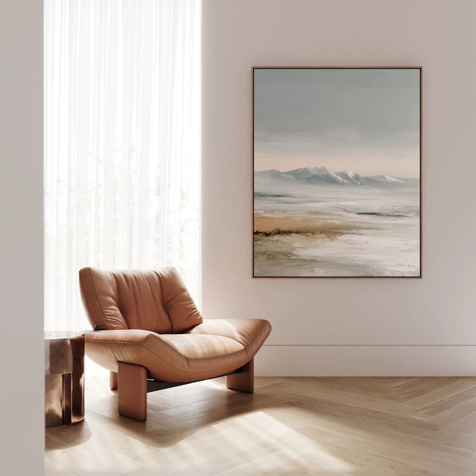 Framed Canvas Print Horizon Whisper