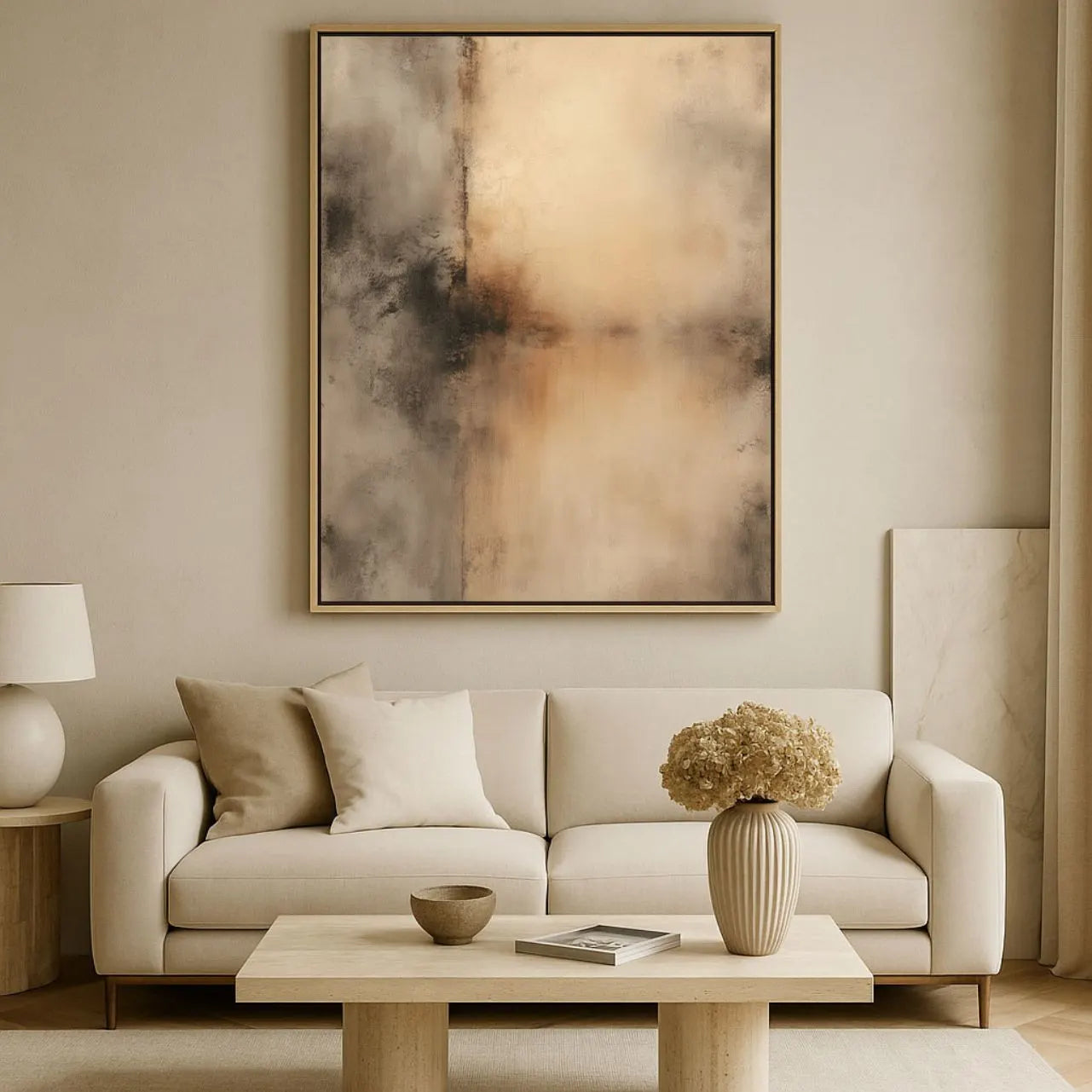 Framed Canvas Print Warmth of Silence