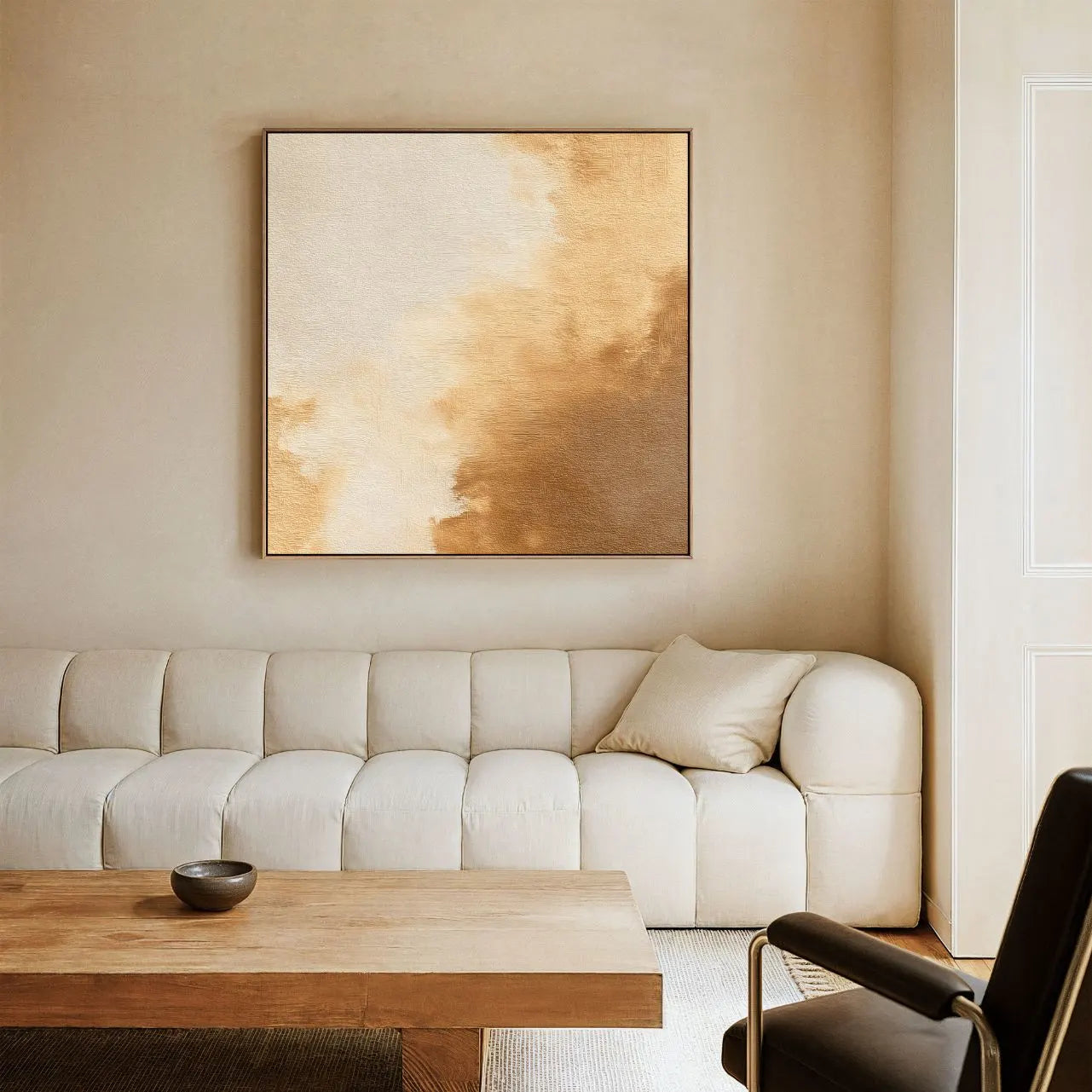 Framed Canvas Print Sand Glow