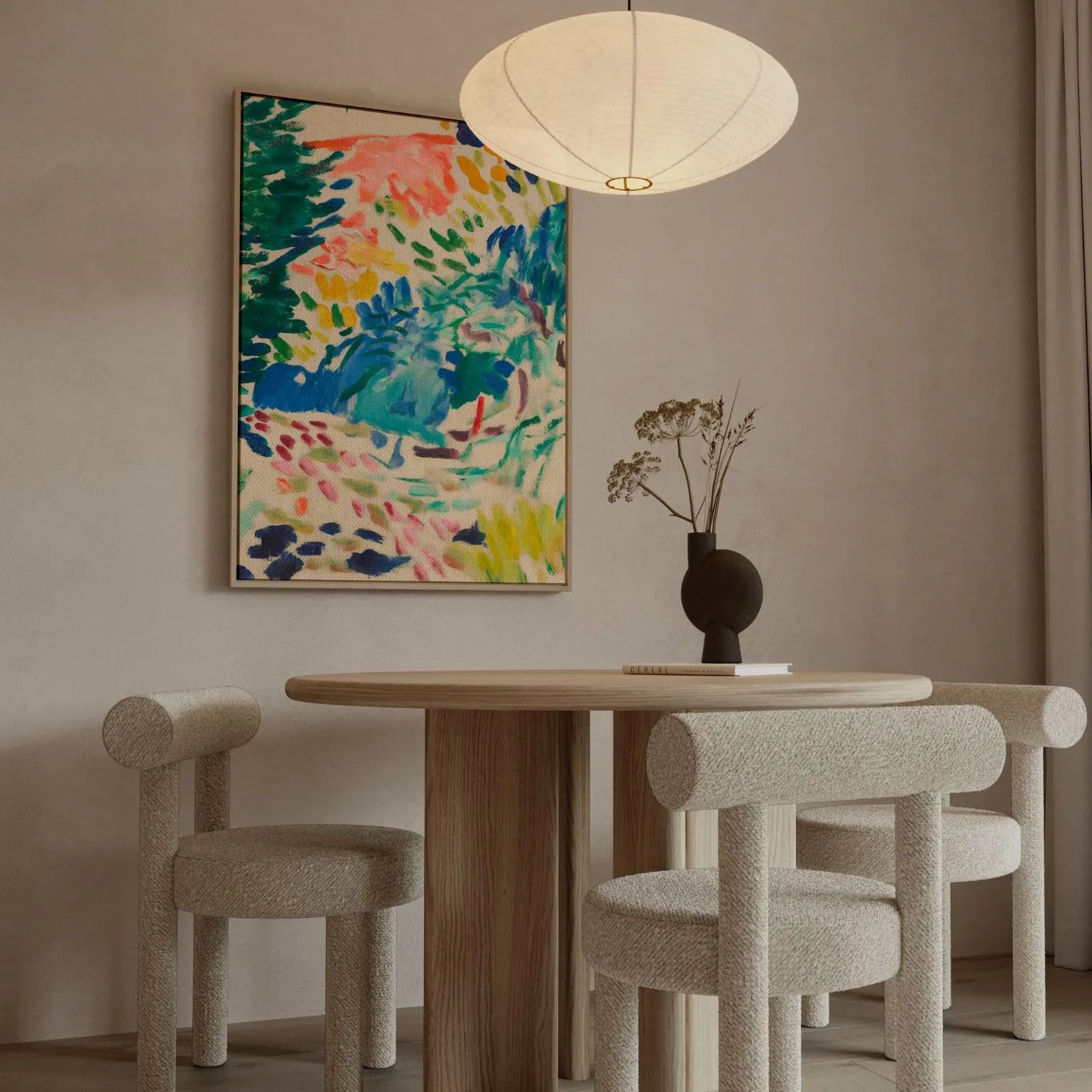 Framed Canvas Print Landscape at Collioure