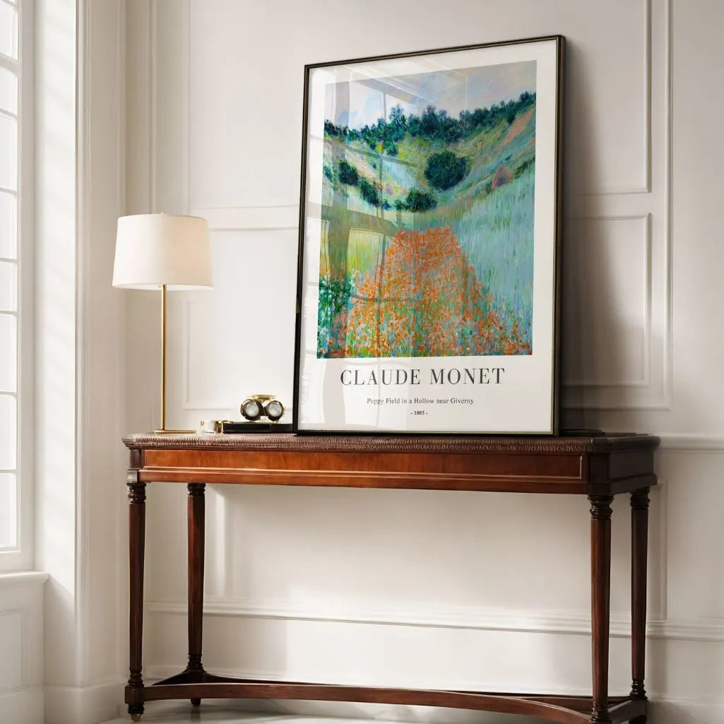 Monet Poppy Field near Giverny Poster