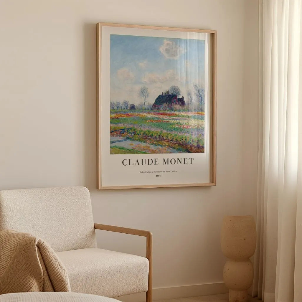 Monet Tulip Fields at Sassenheim Poster