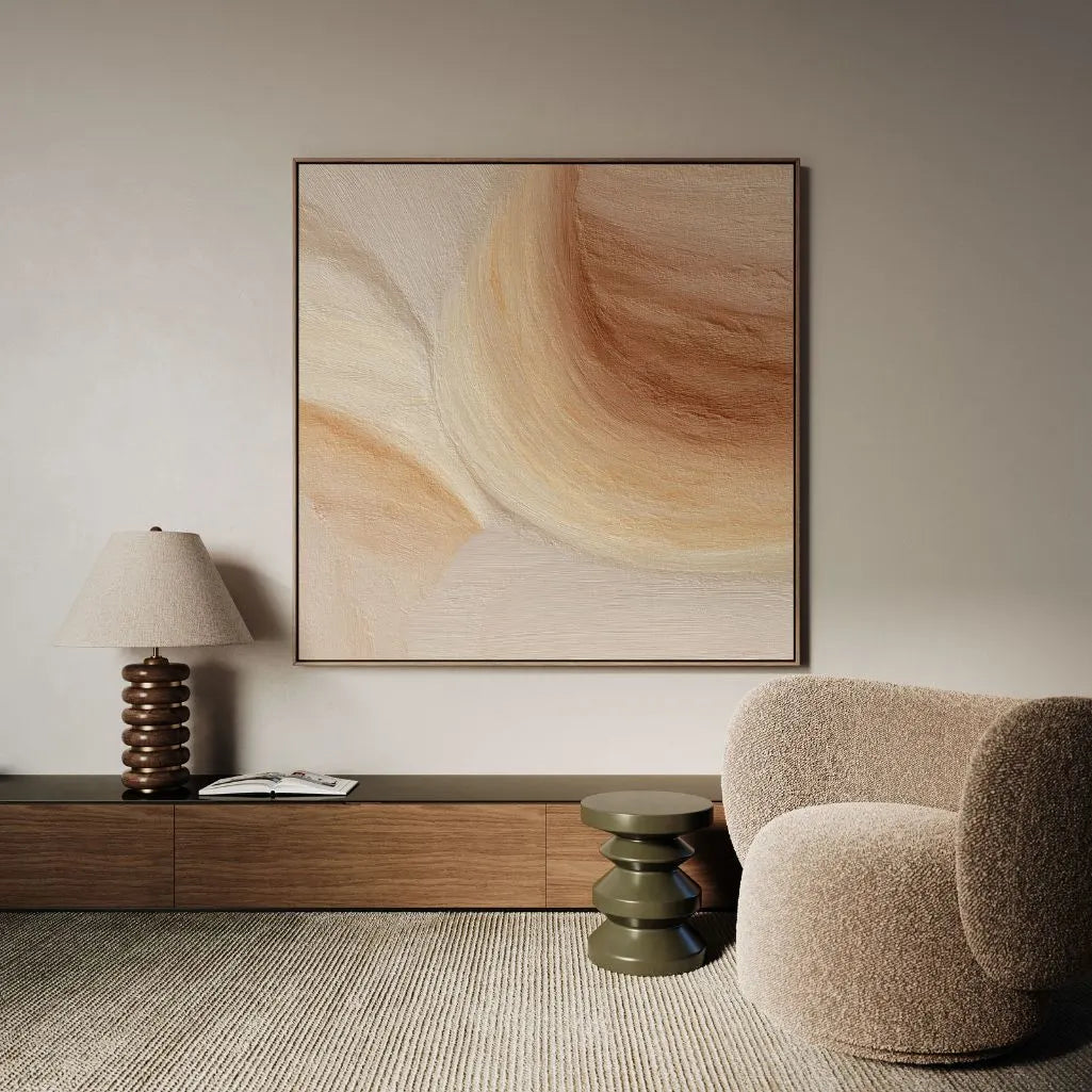 Framed Canvas Print Organic Abstract