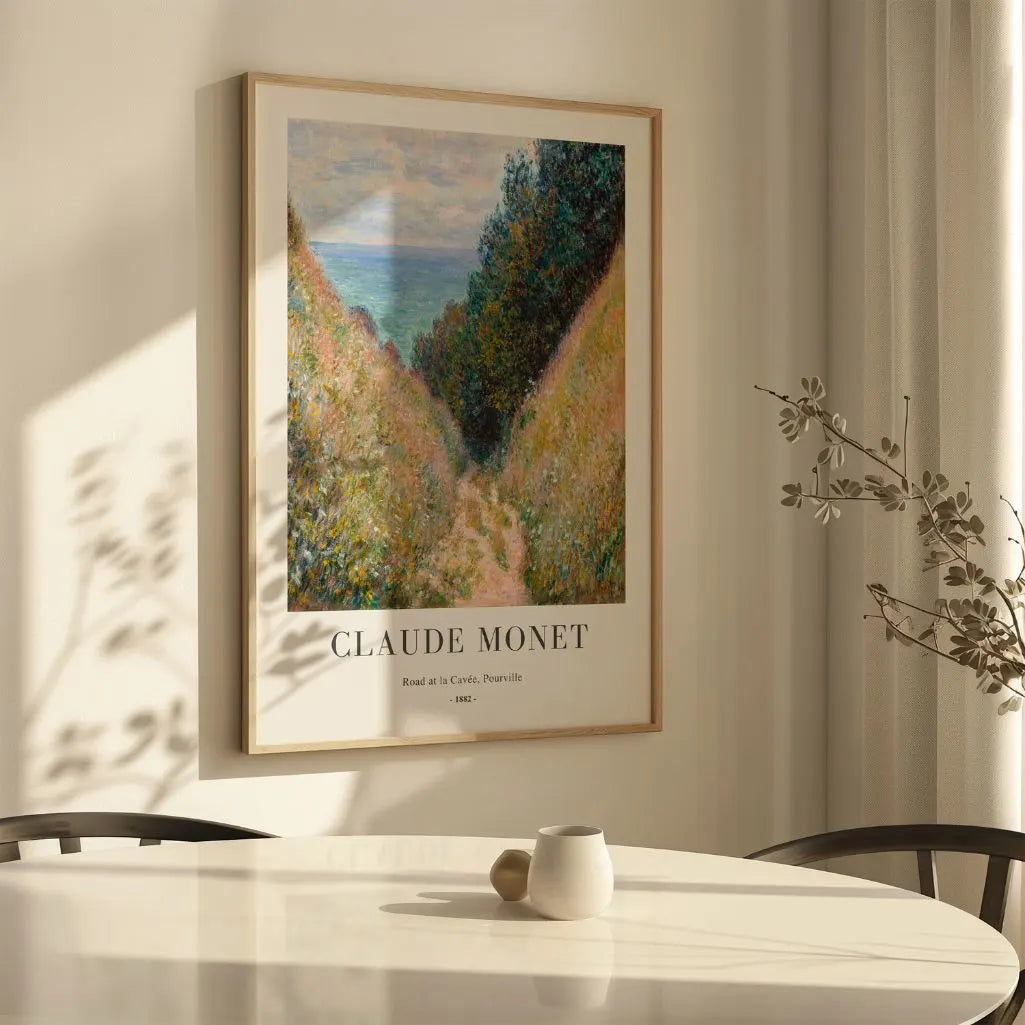 Monet Road at Pourville Poster