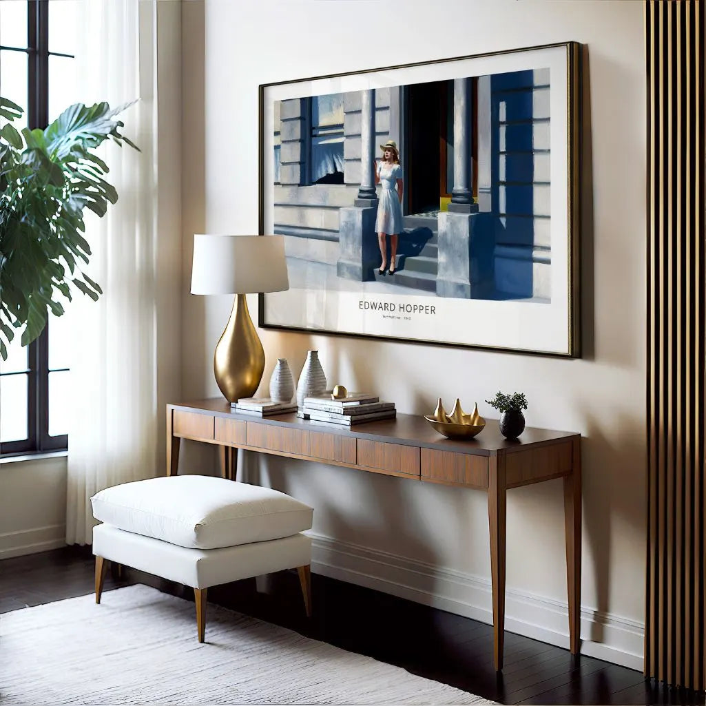 Edward Hopper Summertime Horizontal Poster