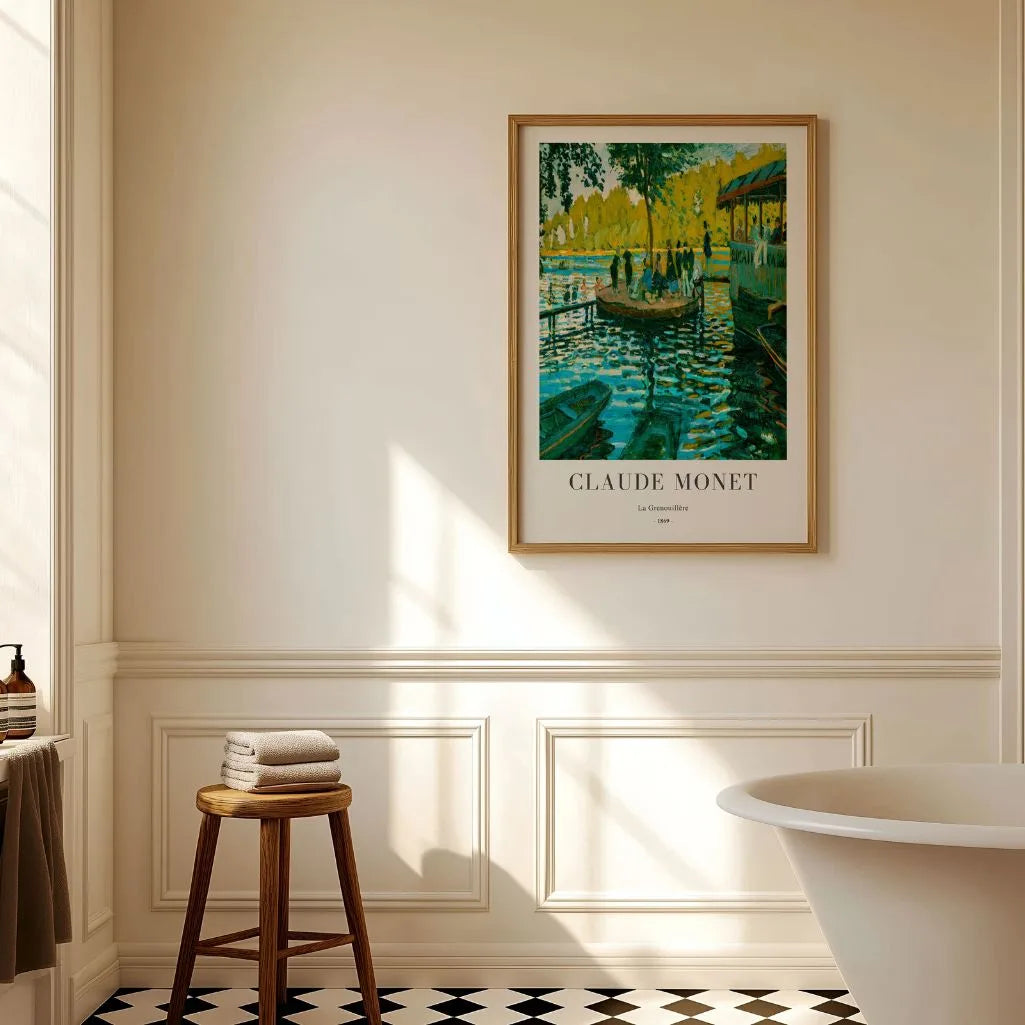 Monet La Grenouillère Riverside Poster