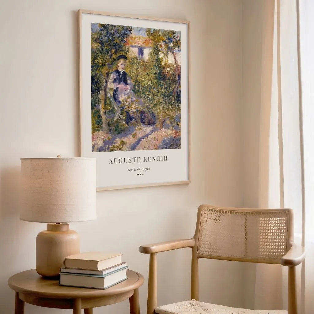 Auguste Renoir Nini in the Garden Poster