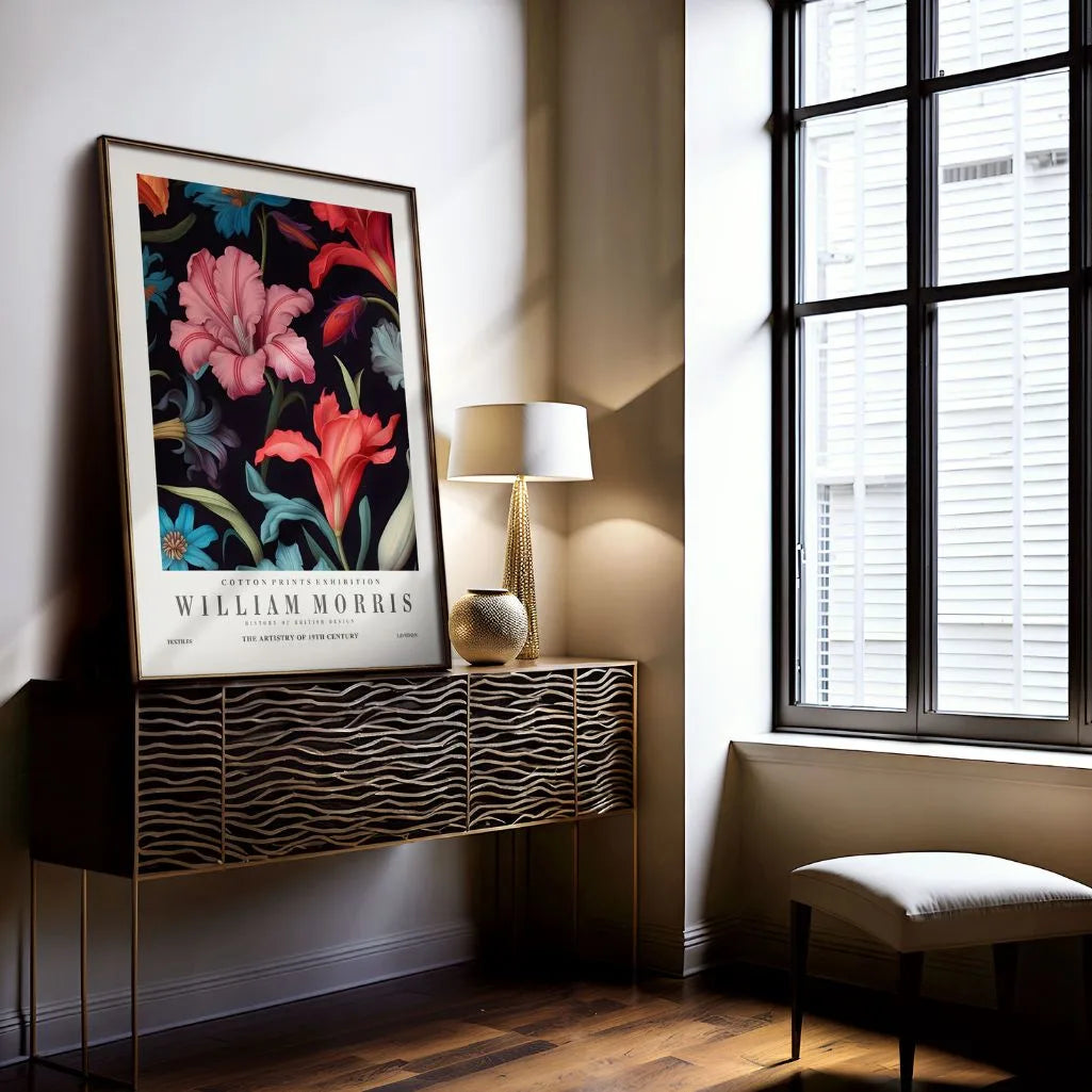 William Morris Dark Lily Poster
