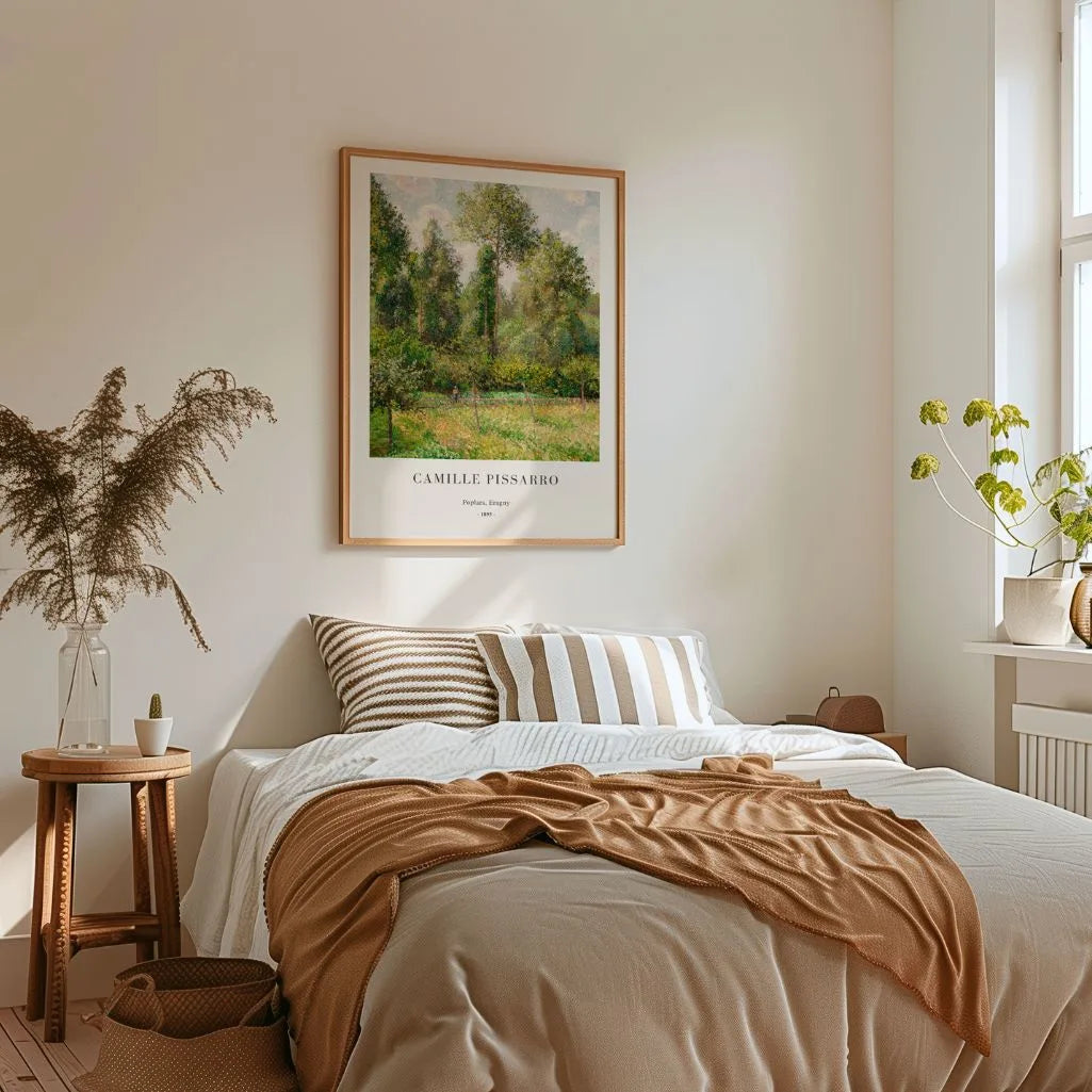 Pissarro Poplars Eragny Poster