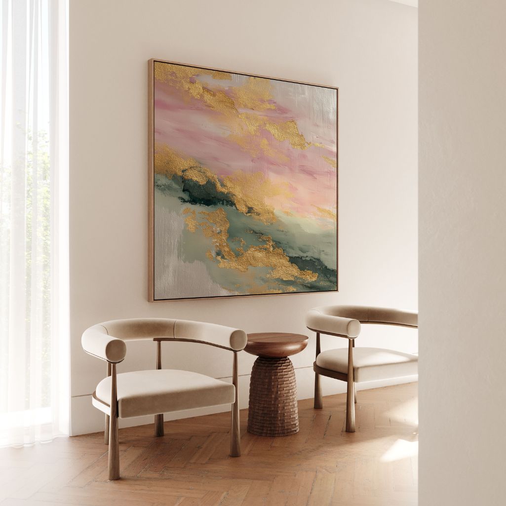 Framed Canvas Print Golden Dawn