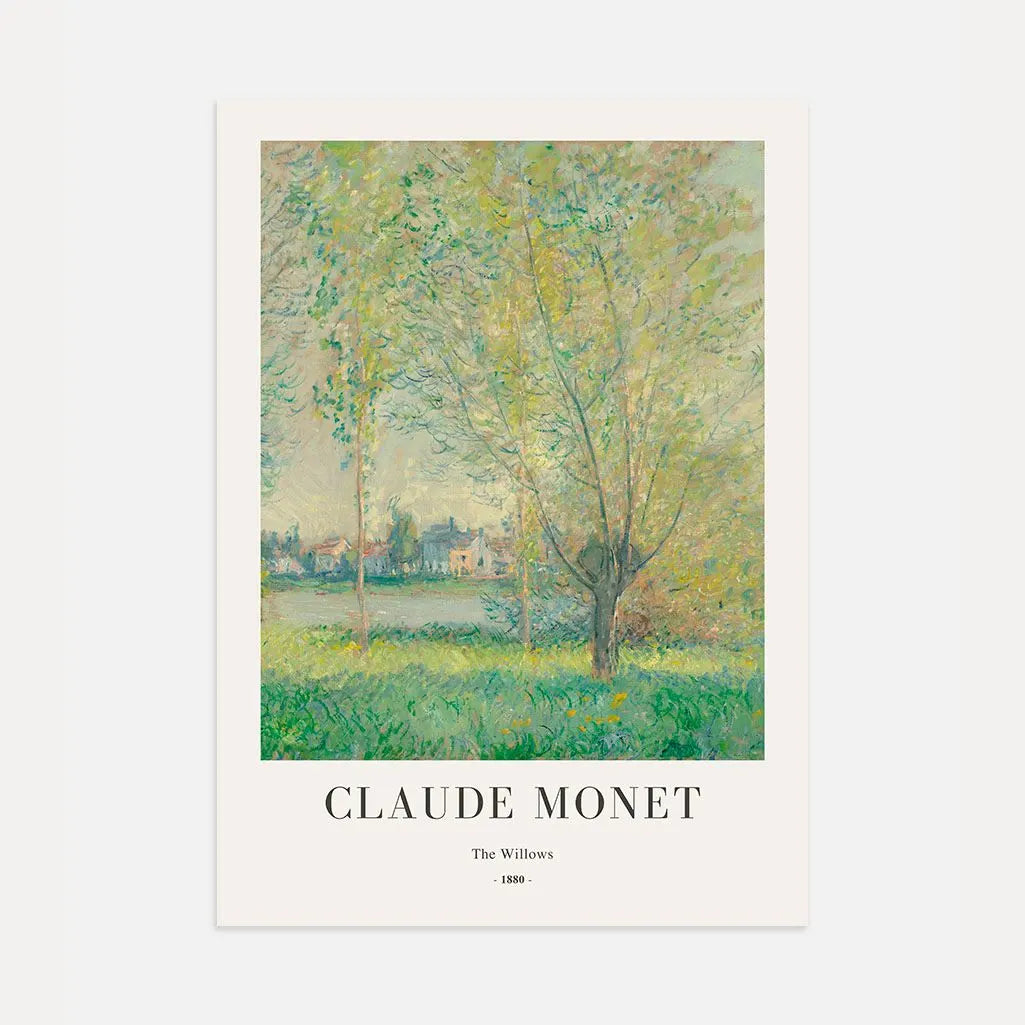 Claude Monet The Willows 1880 Poster