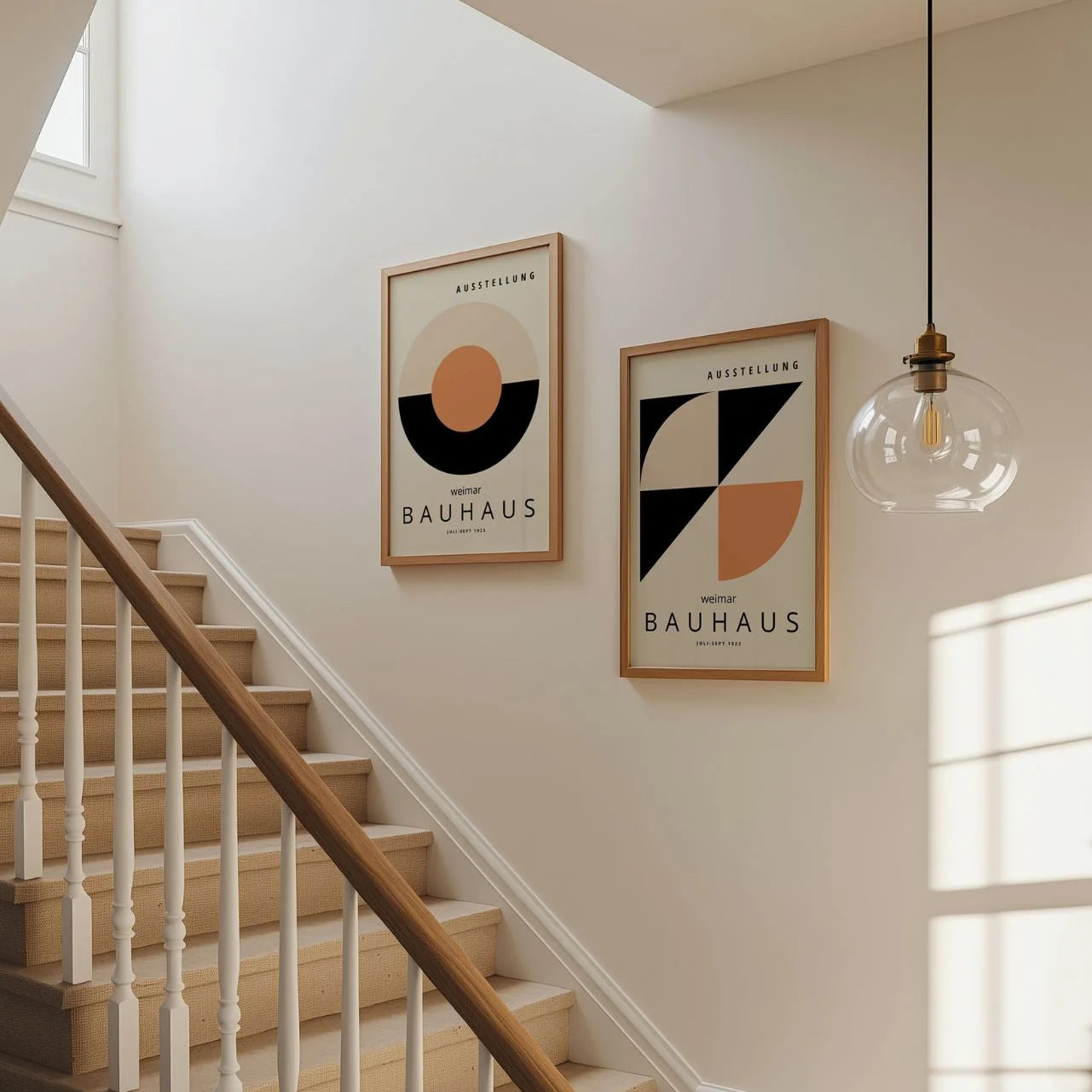 Bauhaus Terracotta Poster Set of 2
