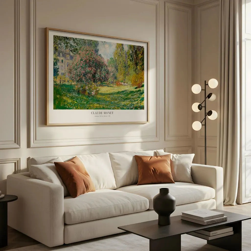 Claude Monet Parc Monceau Spring Poster