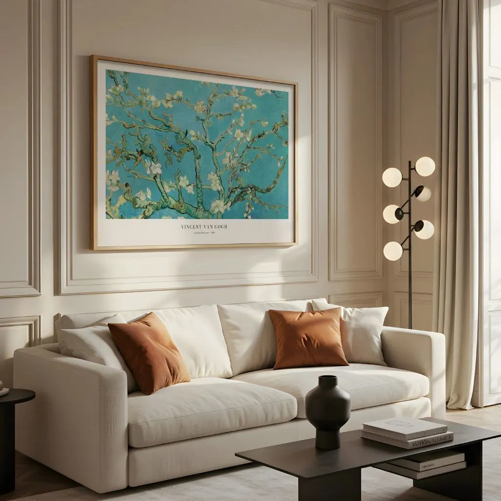 Van Gogh Almond Blossom Landscape Poster