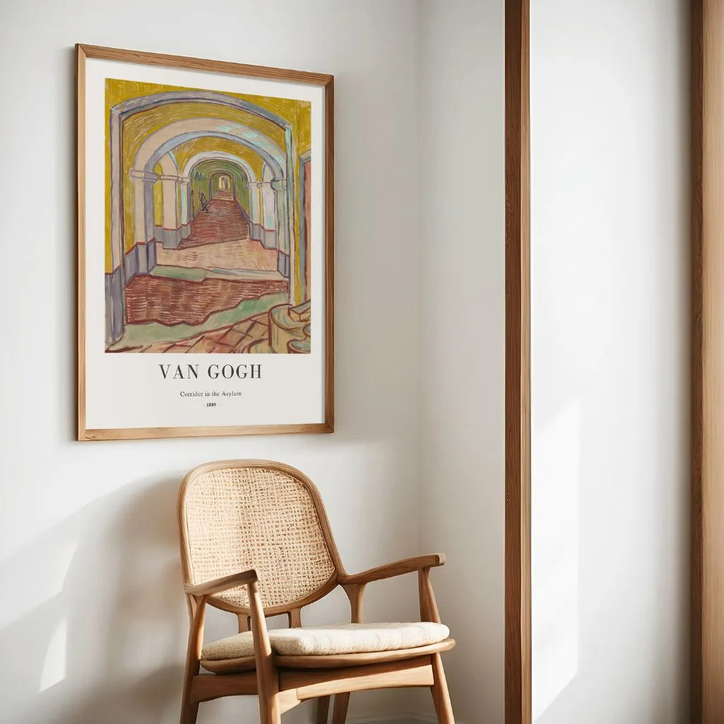 Van Gogh Asylum Corridor Poster