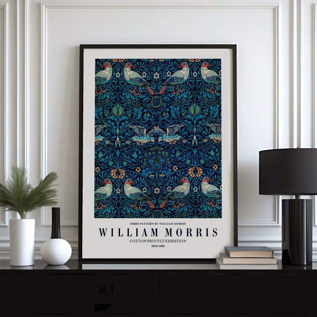 William Morris Birds Pattern Poster