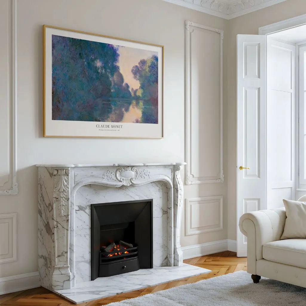 Monet Morning on the Seine Poster