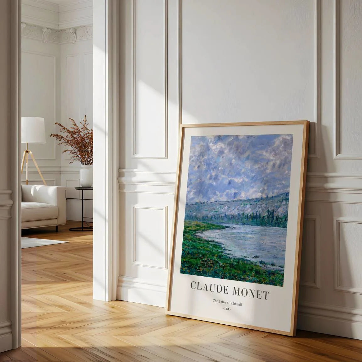 Claude Monet Seine at Vétheuil 1880 Poster