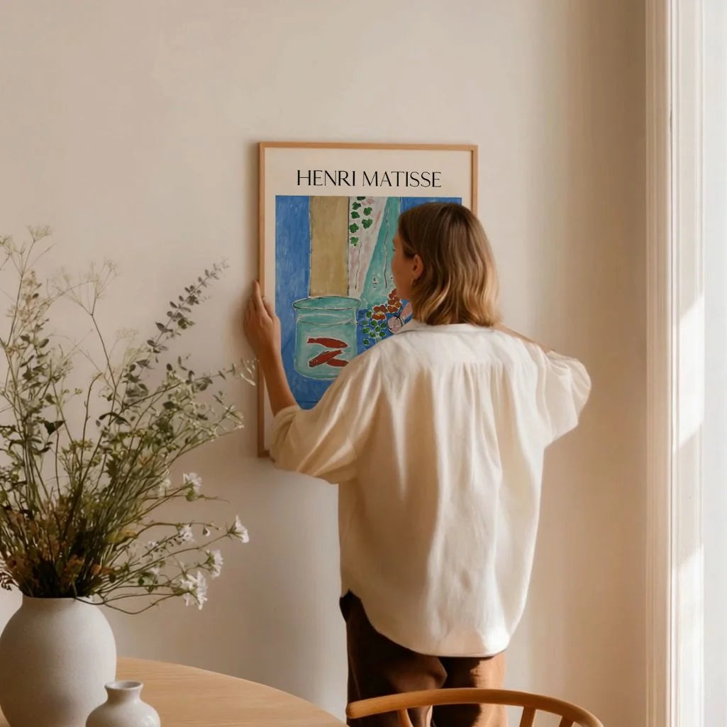 Henri Matisse Affiche – Poissons rouges et sculpture