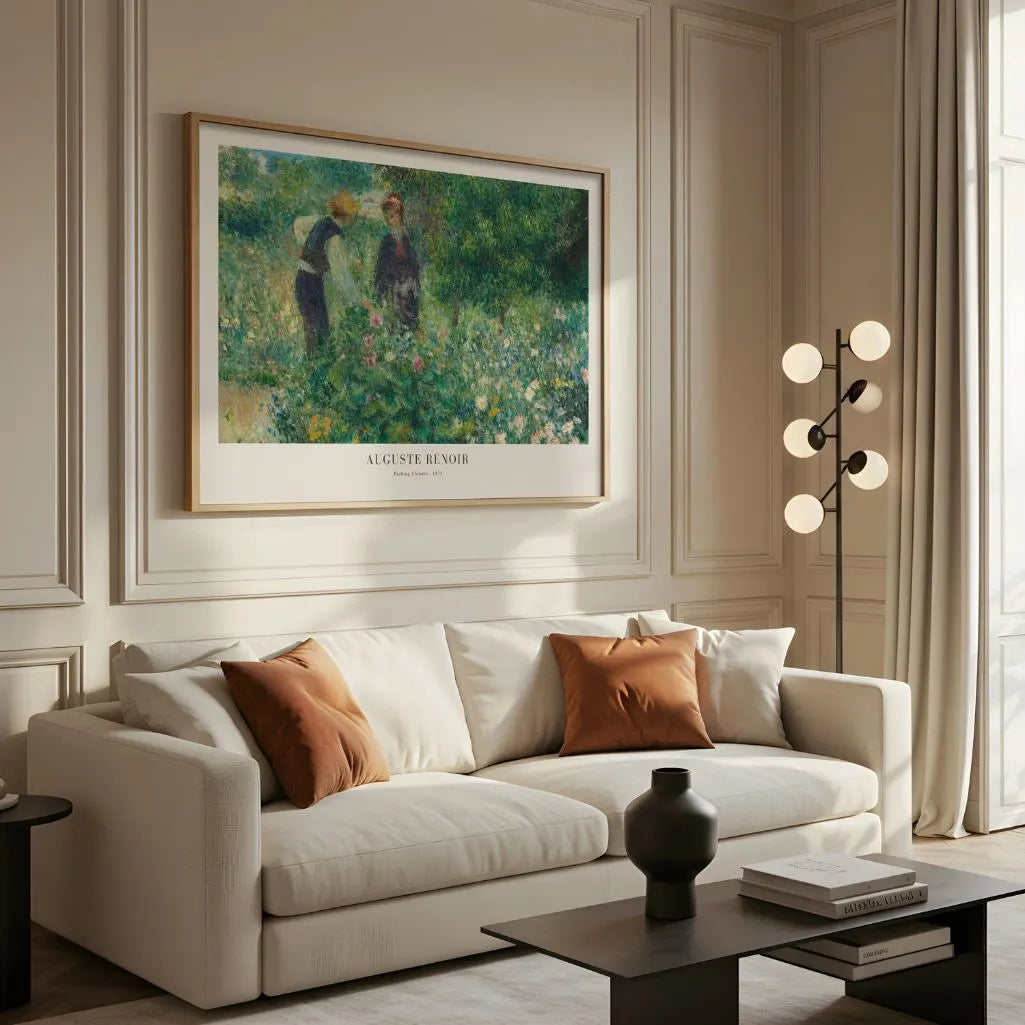 Auguste Renoir Garden Flower Picking Poster