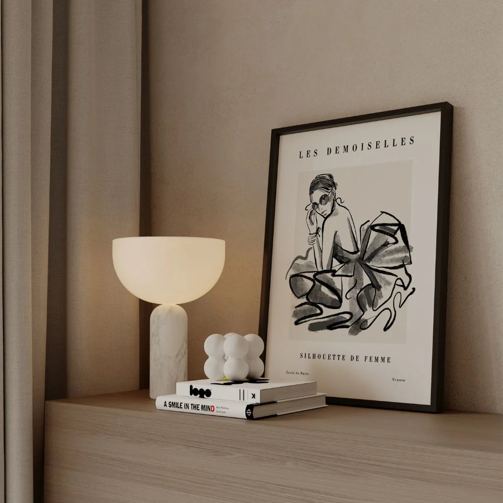 Line Art Parisian Chic Poster
