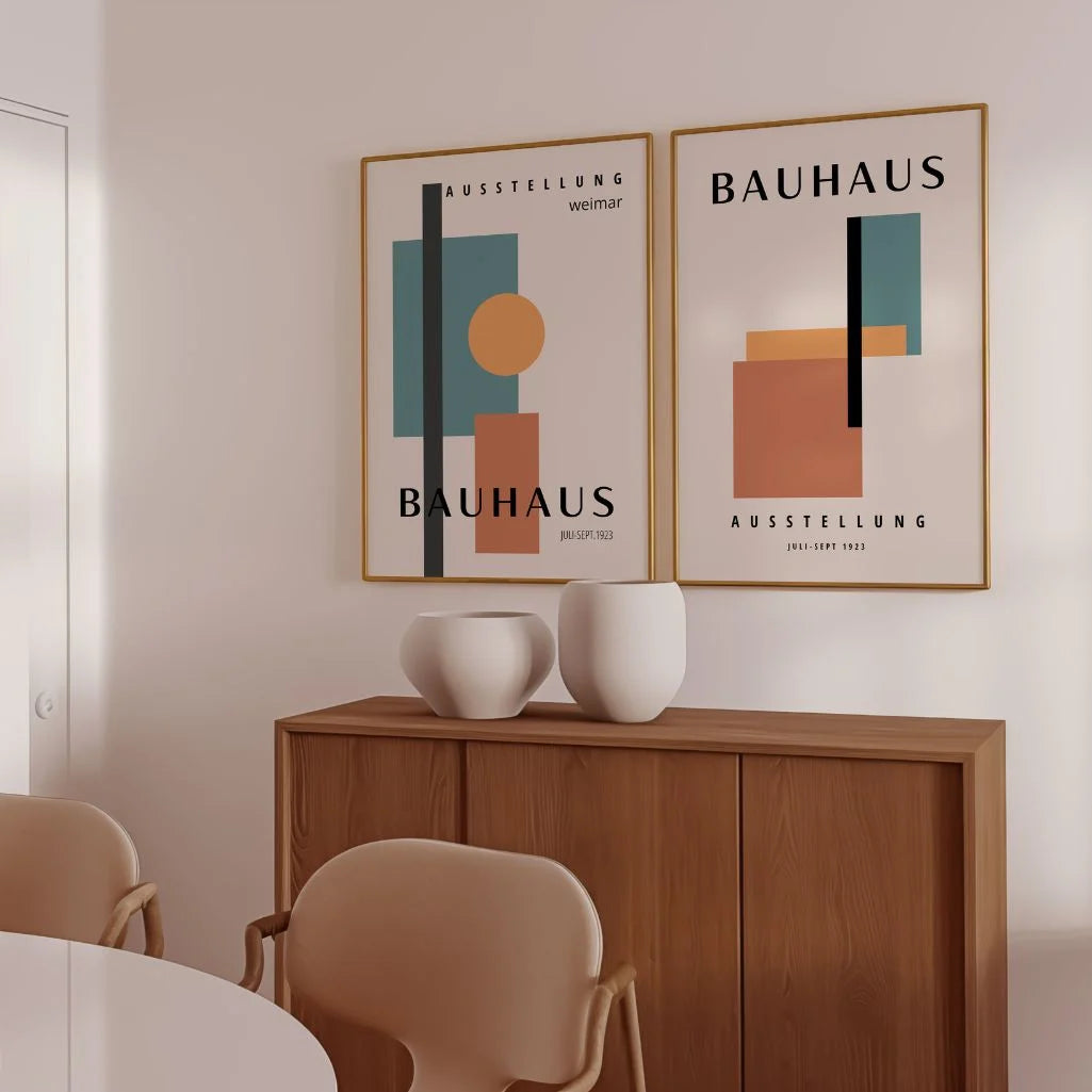 Bauhaus Color Forms Set of 2 Posters
