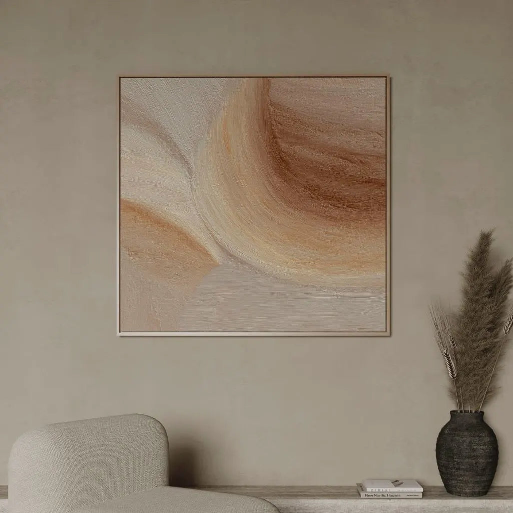 Framed Canvas Print Organic Abstract
