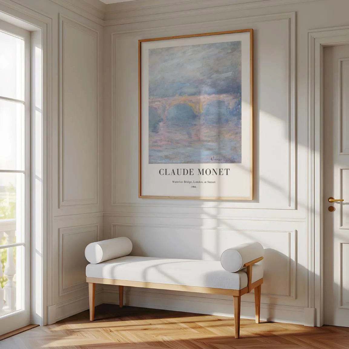 Claude Monet Waterloo Bridge Sunset Poster