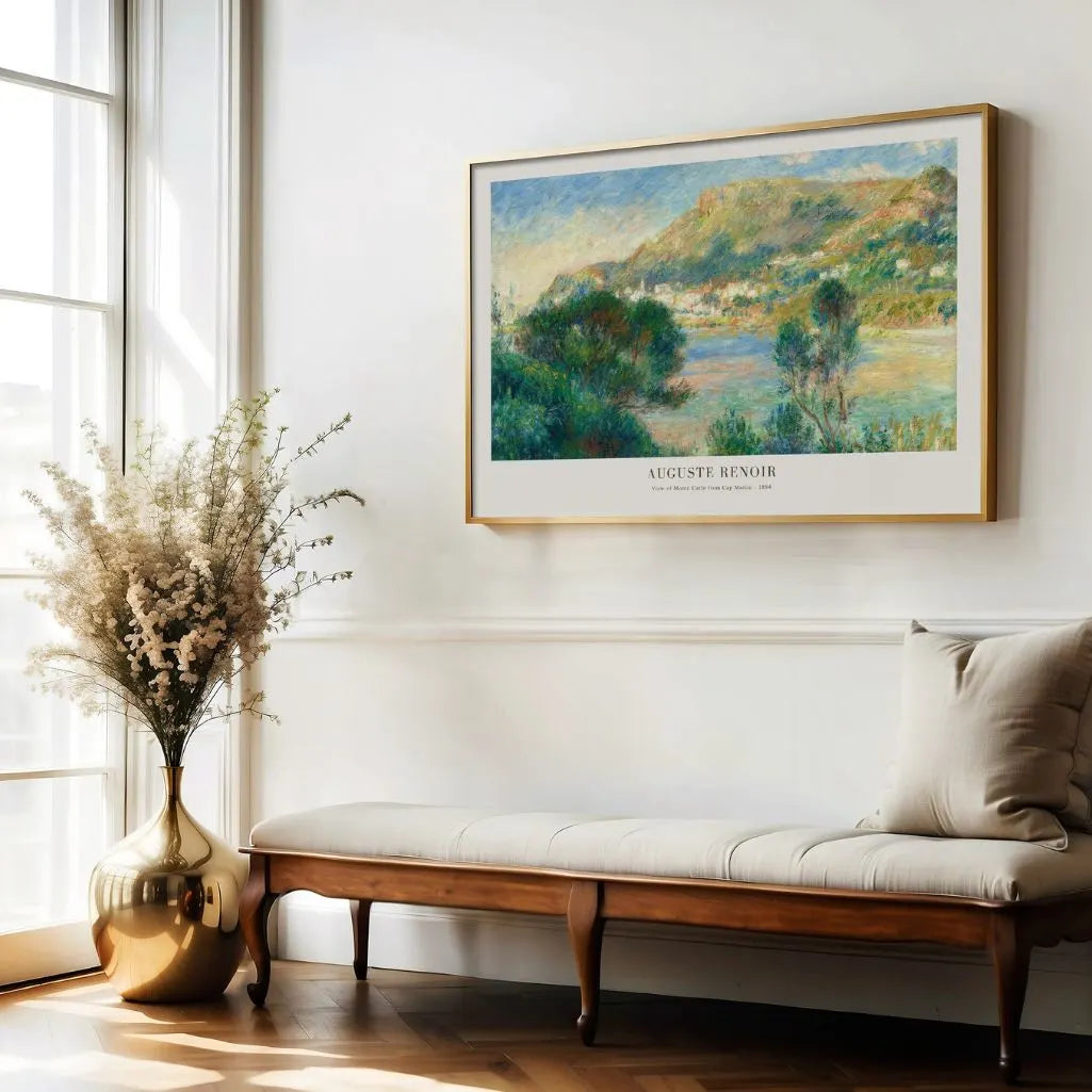 Auguste Renoir View of Menton Poster