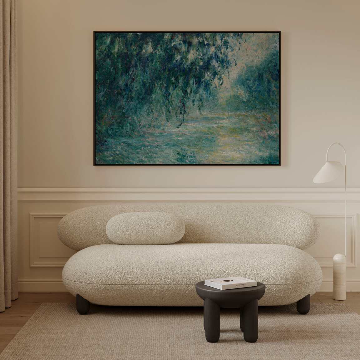 Framed Canvas Print Morning on the Seine