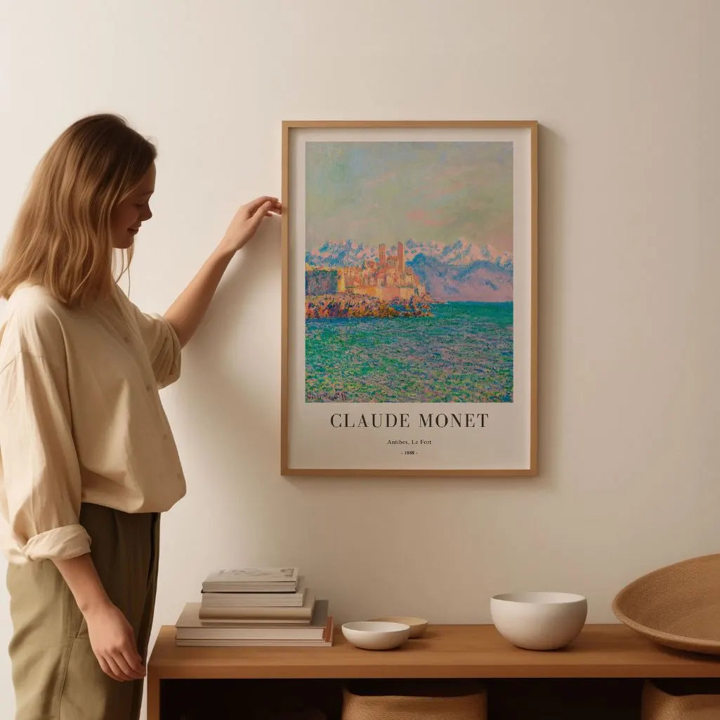 Monet Antibes Le Fort Poster