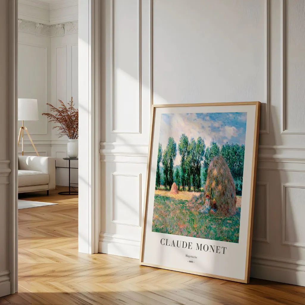 Monet Haystacks Poster