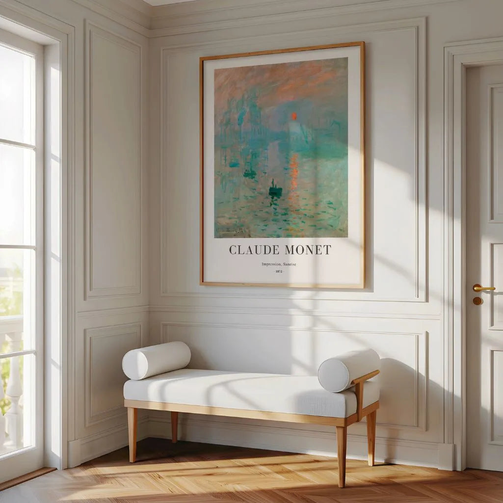 Monet Impression Sunrise Poster