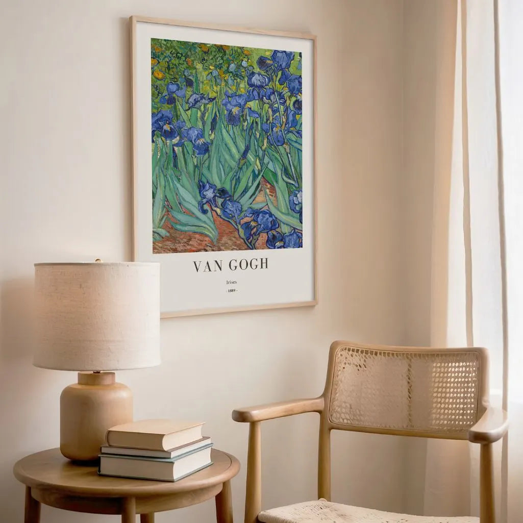 Van Gogh Irises Flower Poster