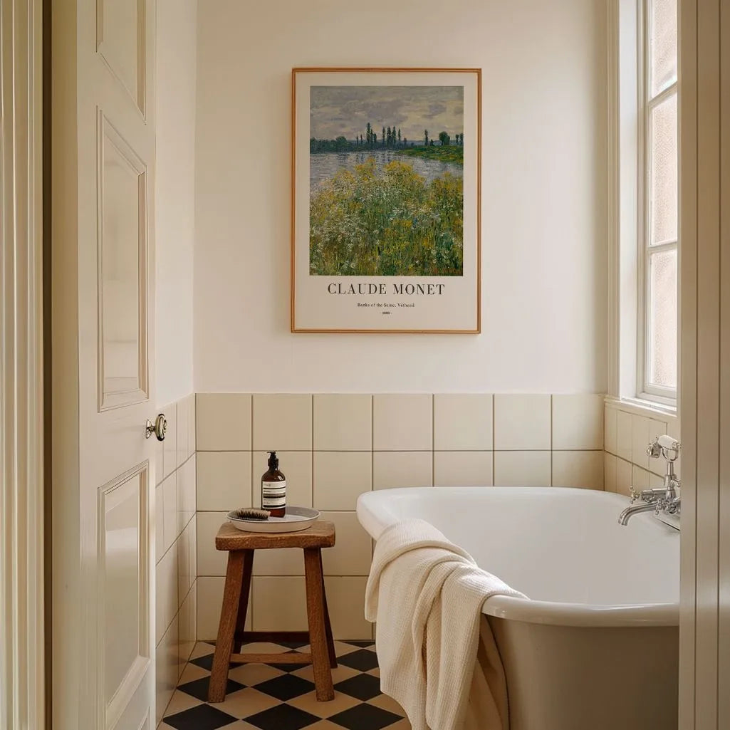 Monet Banks of the Seine Vetheuil Poster