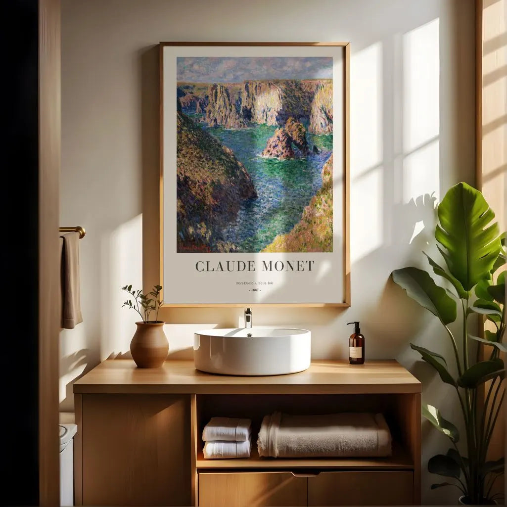 Claude Monet Port-Domois Belle-Île Poster