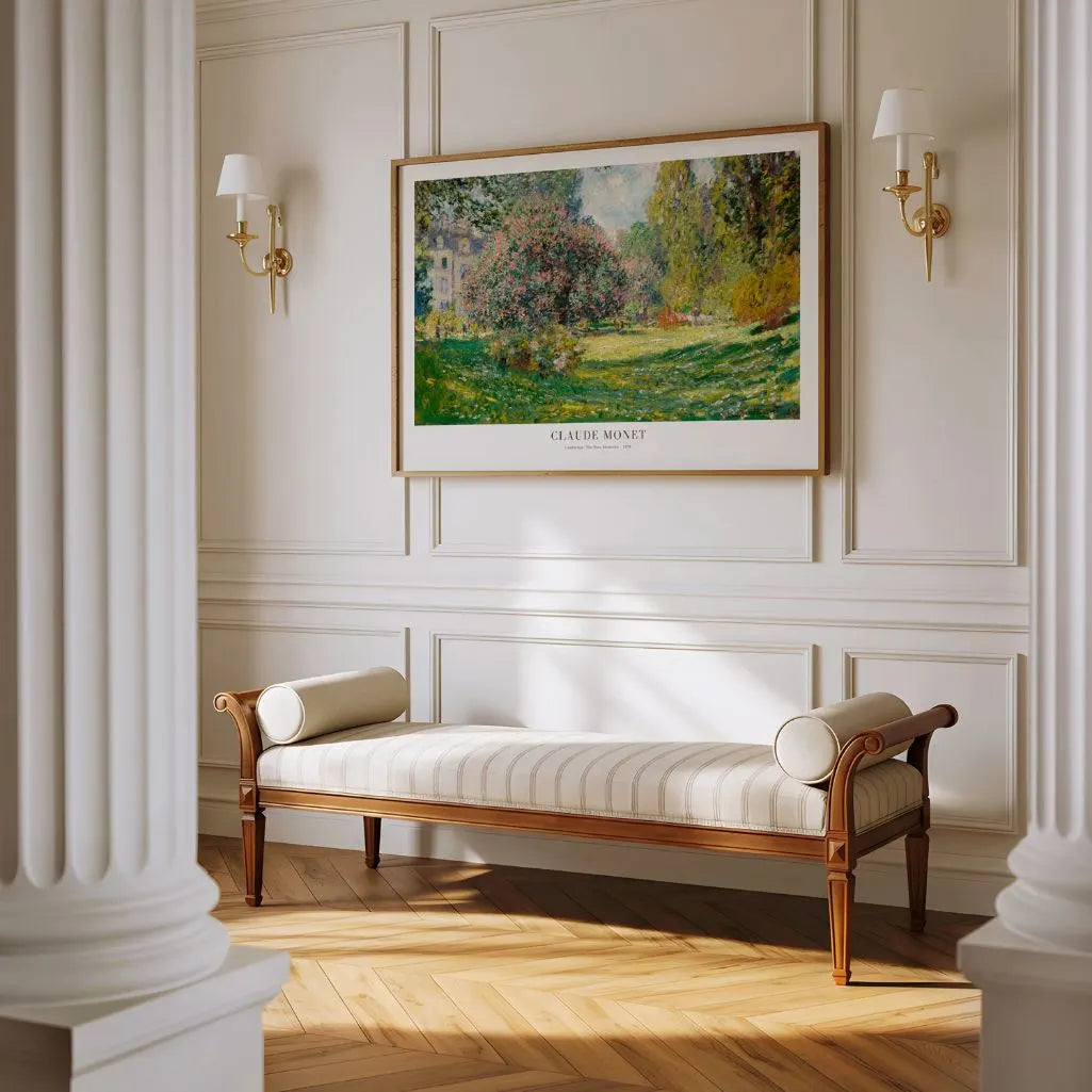 Claude Monet Parc Monceau Spring Poster