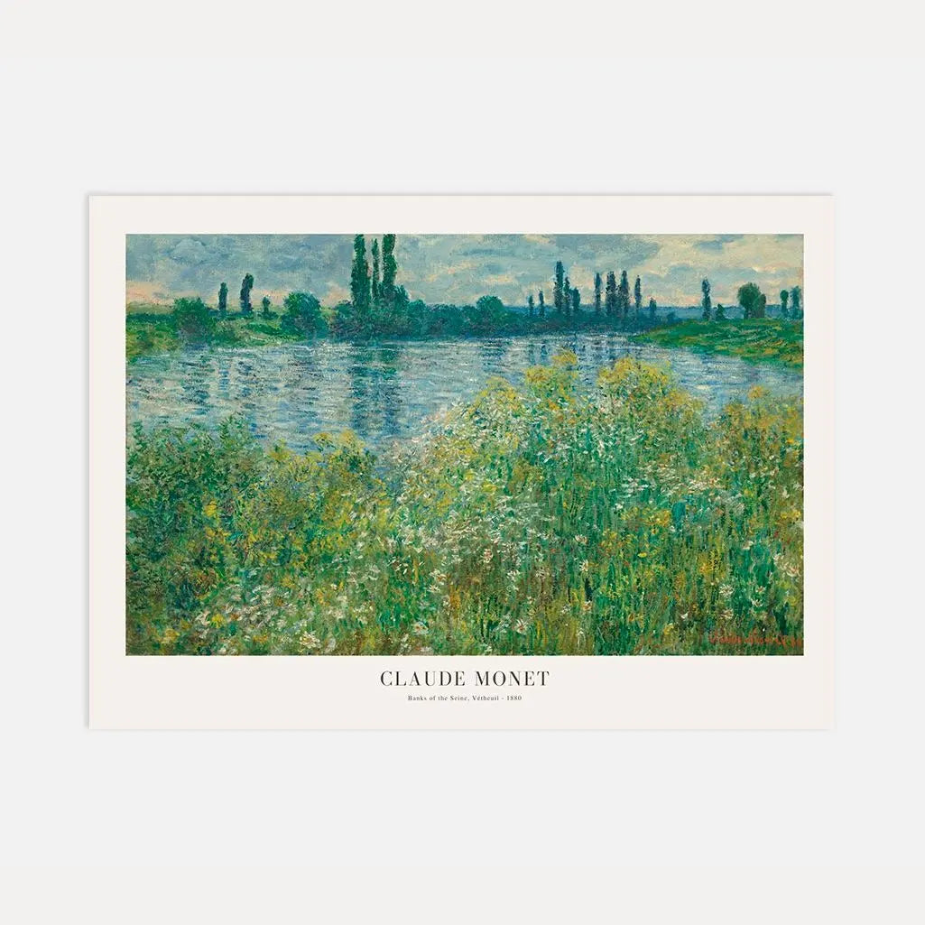 Claude Monet Banks of the Seine Poster